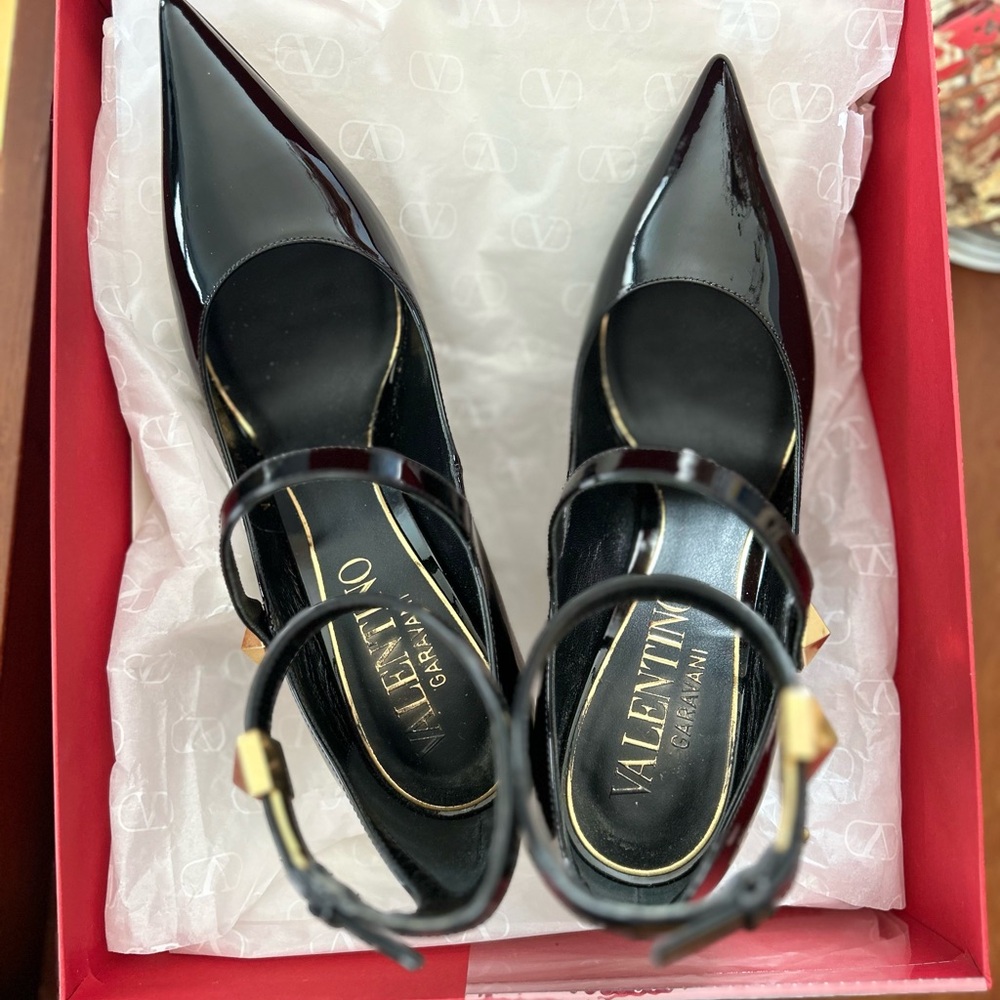 Valentino Women's Black Patent Leather Heels